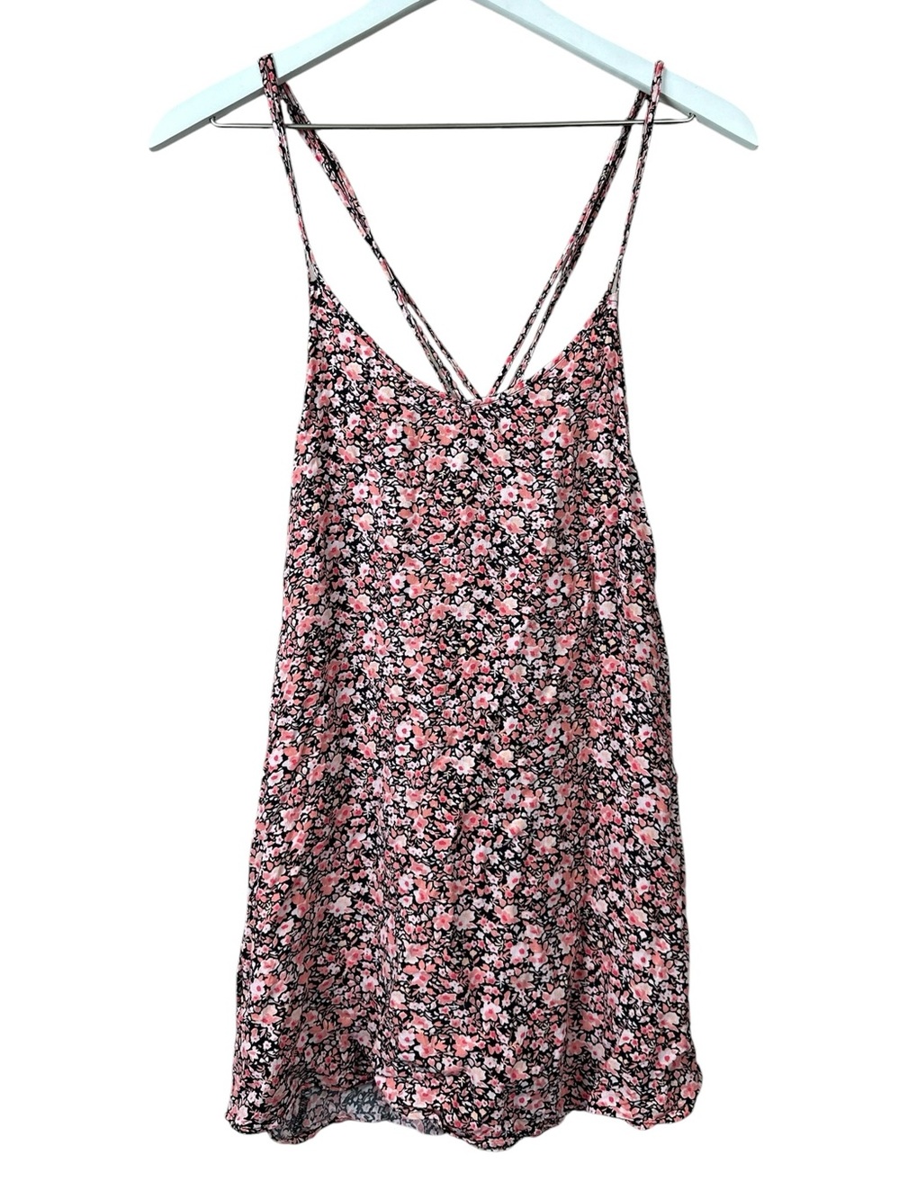 Garage Strappy Floral Flowy Tank Top Women Sz XS S